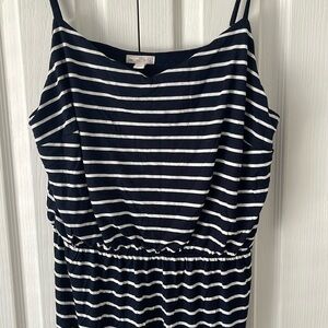 Gap Navy blue striped maxi dress